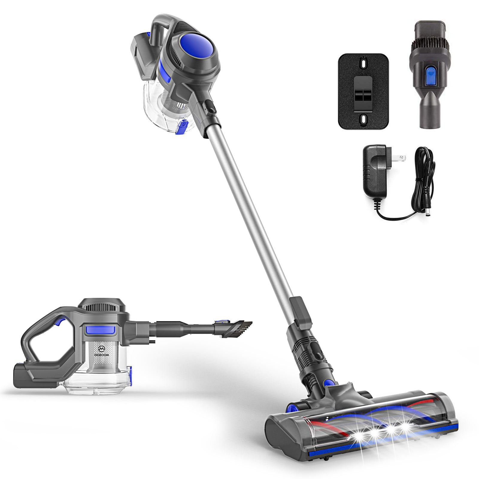 MOOSOO Cordless Vacuum 10Kpa Powerful Suction 4 in 1 Stick Handheld Vacuum Clean 
