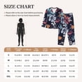 thumbnail image 4 of Naloa Flowers ad Butterflies Pajamas for Women Set, Womens Pajama Sets, Lounge Sets for Women, 2pjs for Women-XX-Large, 4 of 7