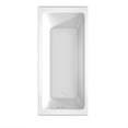 thumbnail image 3 of Wyndham Collection WCBTW16630L 66 x 30 in. Grayley Alcove Bathtub with Left-Hand Drain & Overflow Trim, Polished Chrome & White, 3 of 7