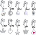 thumbnail image 1 of MesaSe Fake Belly Button Ring Non Piercing Jewelry  Alloy  2.50 cm, 1 of 7