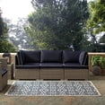 thumbnail image 2 of Modway Ariana Vintage Floral Trellis 4x6 Indoor and Outdoor Area Rug in Blue and Beige, 2 of 9
