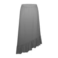 thumbnail image 7 of YUGYXL High Waist Tiered Skirts for Women Flowy Skirts for Women Long Length with Pockets Fashion Trendy Gray XL, 7 of 7