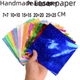 thumbnail image 3 of Grulla de papel para origami con forma de mano, papel perlado, papel láser, 10/15/20/25 cm, cuadrado, con flash, 3 of 6