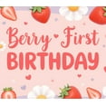 thumbnail image 3 of Colorful Theme Berry First Birthday Banner Decorative Design for Kids Party Summer Celebration Indoor Decoration, 3 of 7