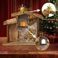 thumbnail image 5 of KUETH Nativity Set Fabric Wooden Stable Creche for Christmas Nativity Set 7.9 Inch, 5 of 6
