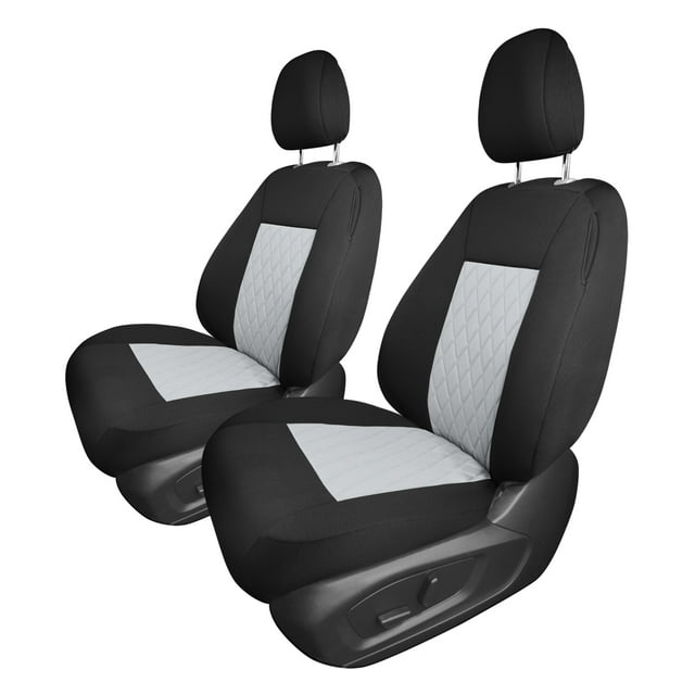 For 2020-2024 Ford Explorer Base FH Group Neoprene Custom Fit Car Seat Covers Water Resistant - Front Seats Gray