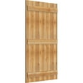 thumbnail image 2 of 32 1/4"W X 56"H Timbercraft Six 5 3/8" Boards Joined Board-N-Batten Shutters, Rough Sawn Western Red Cedar (Per Pair), 2 of 13