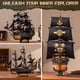 thumbnail image 3 of Puzzle de madera 3D ROKR Seahorse Barque modelo 603 piezas, 3 of 7