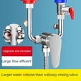 thumbnail image 5 of Calentador de Agua Eléctrico de Acero Inoxidable 304, Válvula Mezcladora, Grifo de Agua Fría y Caliente para Ducha de Baño, Interruptor de Válvula en U., 5 of 5