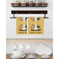 thumbnail image 3 of Easter Eggs Kitchen Dish Towels for Drying Dishes Set of 4, Rabbit Spring Botanical Wildflowers Bunny Orange Waffle Weave Microfiber Hand Tea Bathroom Towels Quick Dry & Absorbent Towel 15.7x23.6, 3 of 7