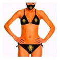 thumbnail image 2 of Lauris Couture Black & Gold Bikini Swimsuit Small Logo, 2 of 2