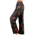 thumbnail image 2 of Adult Fashion Christmas Print Casual Pants with Drawstring Elastic Waist, Comfortable Sleepwear and Loungewear Trousers for Home Use,Black,L, 2 of 7