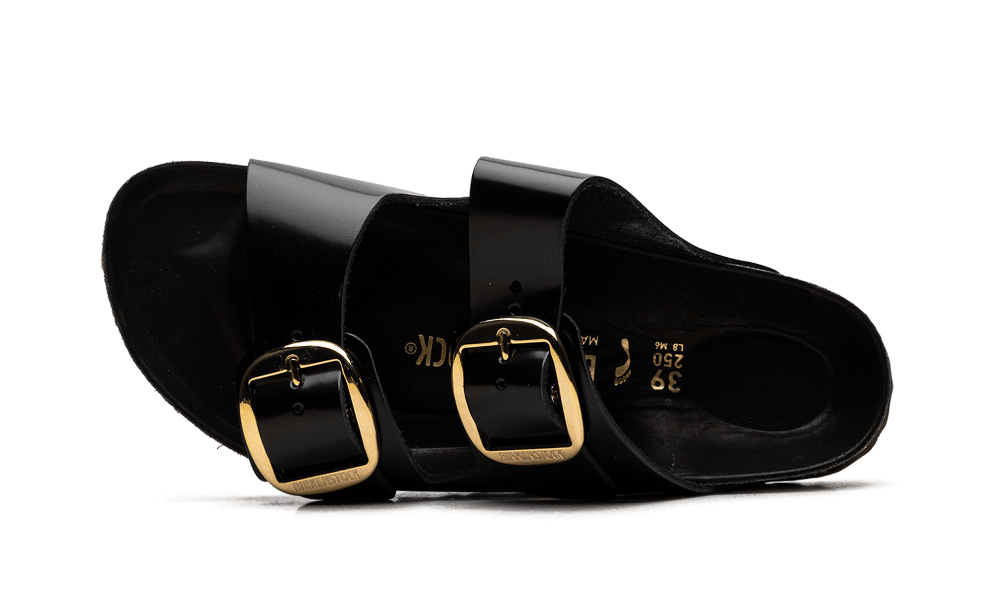 BIRKENSTOCK WOMENS Arizona Big Buckle Womens "High Shine Black" 1021476 1021476 from Stadium Goods