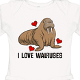 thumbnail image 4 of Inktastic Walrus Cute Arctic Animals Boys or Girls Long Sleeve Baby Bodysuit, 4 of 5