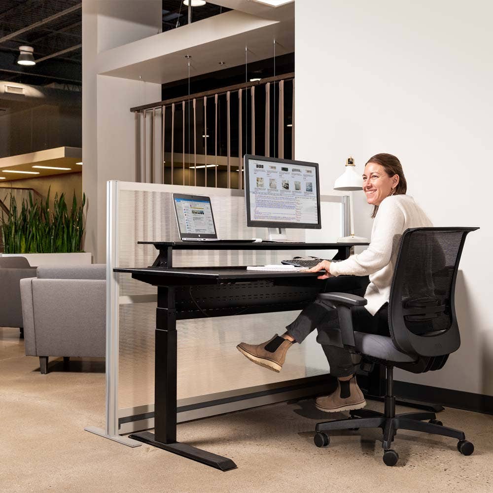 Luxor Translucence Modular Wall Room Divider System - 70" W x 48" H, Freestanding
