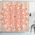 thumbnail image 1 of Ambesonne Mandala Shower Curtain, Rural Meadow Wild Flowers, 69"Wx75"L, Peach Salmon, 1 of 3