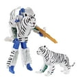 thumbnail image 2 of White Elephant Cadeaux de Noël Jouet de Déformation Enfants Animal de Simulation Elephant White Cheetah Modèle, 2 of 2