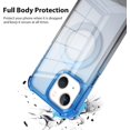 thumbnail image 5 of for iPhone 14 Case Magnetic Phone Case, [Support for Magsafe] Gradient Crystal Elegant Case, Four Corner Cushion Protection Cover Camera Protective for Girls Women -Blue Black, 5 of 12