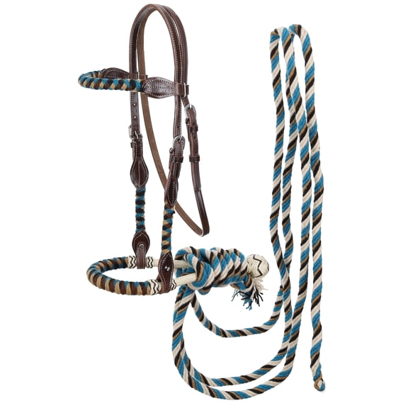 Showman Desert Dawn Mohair Bosal w/ Reins