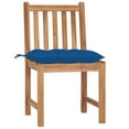 thumbnail image 3 of vidaXL 1/2/4/6/8x Solid Wood Teak Patio Chairs with Cushions Multi Colors, 3 of 68