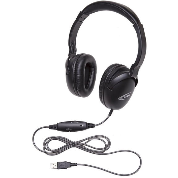 Califone 1017IMUSB NeoTech USB Headset Califuff Braided Cord And Volume Control
