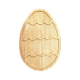 thumbnail image 2 of Easter Serving Tray Egg-Shaped Wooden Serving Platter Rustic Easter Charcuterie Board Wooden Cutting Board Appetizer Plates for Party Display Kitchen Use, 2 of 6