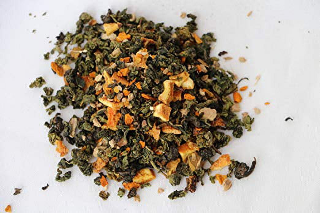 Itrix Tea Chinese Citrus Turmeric Oolong Loose Leaf Tea, 1 lb Bag (16 oz), Anti-Inflammatory & Metabolism Support, Energy Booster, Orange & Ginger Flavor - 16 oz