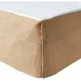 thumbnail image 5 of Global Trends Burlap Bed Skirt, Natural, Full, 15-Inch Drop Length, 5 of 7