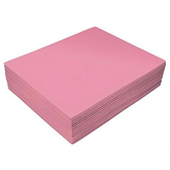 Pink EVA Foam Sheets, 30 Pack, 2mm Thick, 9 x 12 Inch, by Better Office Products, Pink Color, for Arts and Crafts, 30 Sheets Bulk Pack