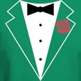 thumbnail image 3 of CafePress - Funny Tuxedo [Red Rose] Dark T Shirt - Men's Classic Graphic Cotton T-Shirt, 3 of 4