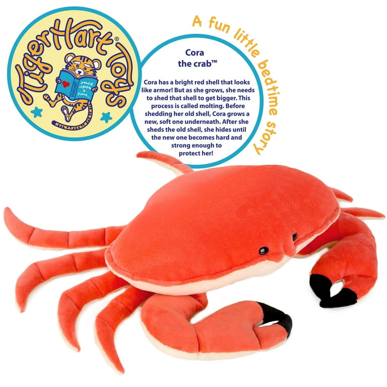 VIAHART, Cora The Crab, 19 Inch Stuffed Animal Plush, Soft