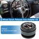 thumbnail image 2 of Adaptador de cubo de liberación rápida del volante Unique Bargains, kit universal de 12 agujeros de aluminio para automóvil, negro y gris, 2 of 6