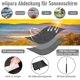 thumbnail image 4 of Parasol protective cover with rod, cover for parasol 2m to 3m Large parasol protective cover, UV protection, weatherproof, windproof and snowproof, 26, 4 of 5