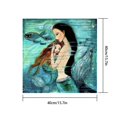 thumbnail image 2 of Pintura de la lona de la muchacha de los pescados sin marco cuadro del dibujo al óleo cuadro decorativo de la pared del dormitorio, 40x40cm Yuarrent JJ18751-02, 2 of 6
