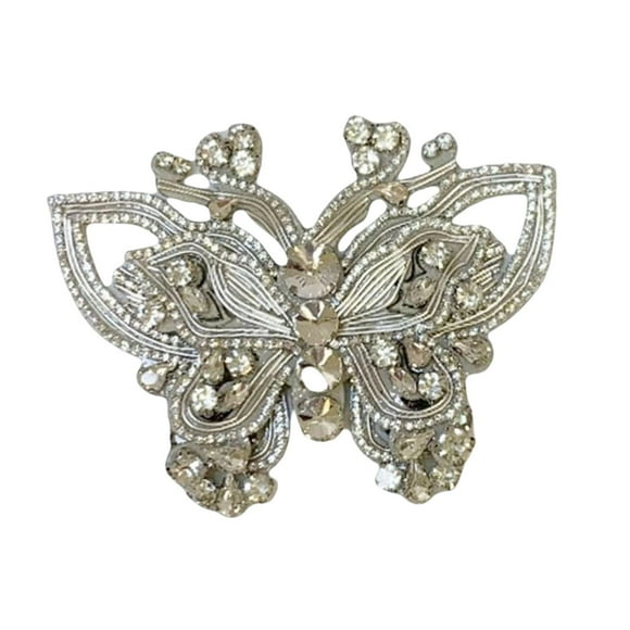 yuksok Rhinestone Shoe Clip Bridal Wedding Party Handmade Shoe Decoration Shoe Clip without tassel