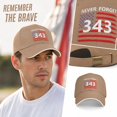 thumbnail image 2 of WULMLEO 9/11 25th Anniversary Never Forget 343 Cap Embroidered 9/11 Memorial Hats Women Men American Flag Patriotic Baseball Caps F One Size, 2 of 6