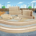 thumbnail image 5 of Hape 24 Piece Wooden Train Railway Super Expansion Rail Pack Building Set Kit, 5 of 5