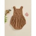 thumbnail image 3 of Suealasg Baby Girls Boys Romper Overall Newborn Sleeveless Bird Embroidery Corduroy Bodysuit 3 6 12 18 Months Infant Summer Clothes, 3 of 7