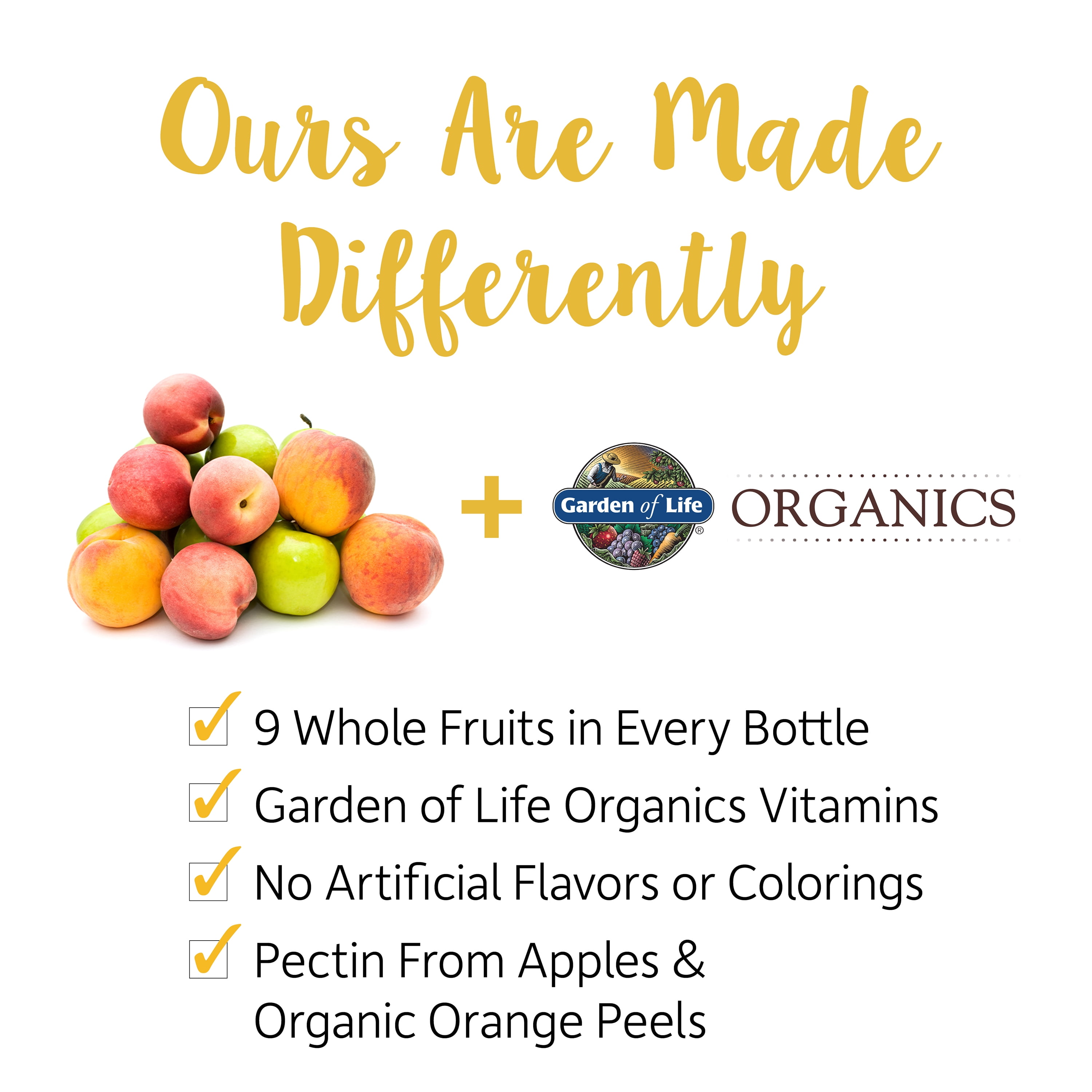 Garden of Life Organics Women's Gummy Multi, Berry, 120 Organic Fruit Chews