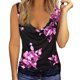 thumbnail image 1 of Camisetas de tirantes Camisetas sin mangas con estampado Floral para mujer, camisetas sin mangas con retazos de encaje, camisetas informales con cuello holgado para verano (Purple, S), 1 of 6
