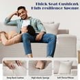 thumbnail image 4 of QJTC 105" Modular Sectional Sofa for Living Room Bedroom, Modern L-Shaped Boneless Couch with Deep Seat, Corduroy Cloud Couch with Memory Foam, No Assembly Required (Beige, Left Facing Chaise), 4 of 8