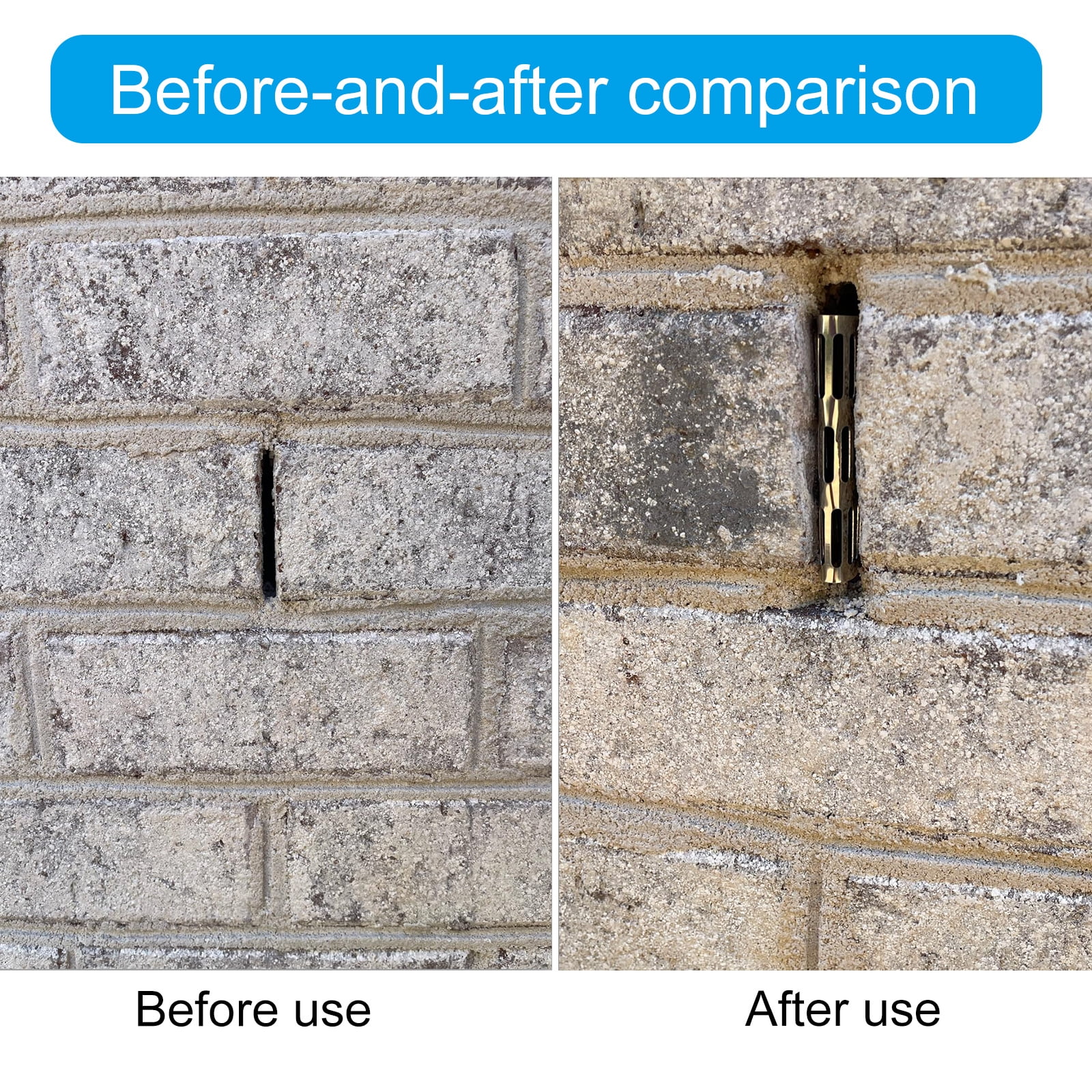 Set of 40 Brick Wall Weep Vent Covers Protections Weep Hole Grills set Masonry Weep Hole Accessories for Home & Garden