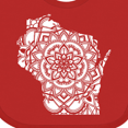 thumbnail image 4 of Inktastic Wisconsin Silhouette Mandala Boys or Girls Baby Bib, 4 of 4