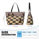 thumbnail image 4 of Fotbe Chess Board With Pawns Bolsa de Viaje para Playa - Resistente al Agua, Bolsa Tote de Gran Capacidad y Ligera con 7 Bolsillos para Mujeres y Hombres, 4 of 7