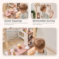 thumbnail image 5 of Teamson Kids Wooden Pretend Play Coffee Stand, Interactive Espresso Machine & 29-Piece Café Playset for Kids 3+, Brown, 5 of 17