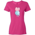 thumbnail image 3 of Inktastic Cute Axolotl Sitting on a Bubble Women's T-Shirt, 3 of 5