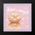 thumbnail image 2 of Allen, Kimberly 15x15 Black Modern Framed Museum Art Print Titled - Gingerbread Man Merry And Bright, 2 of 5