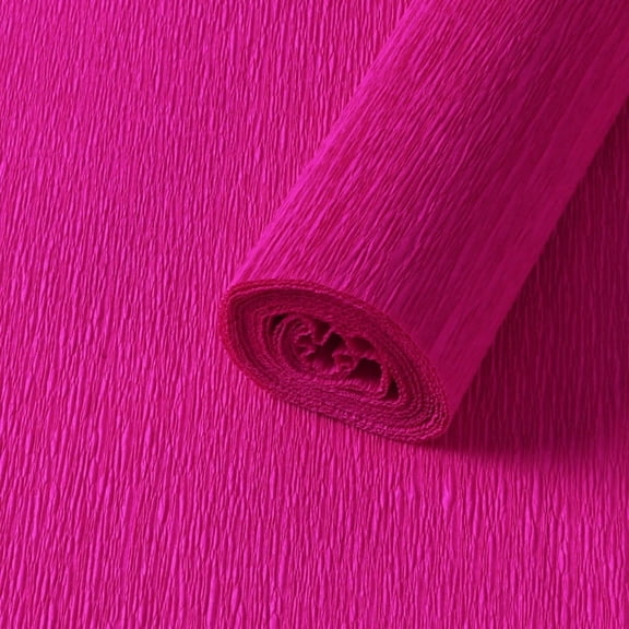 NAMZI 1 Roll Heavy Crepe Paper (19.7Inch Width x 8.2Ft Length), Color for Wedding/Birthday Decor & Handmade Crafts, Rose