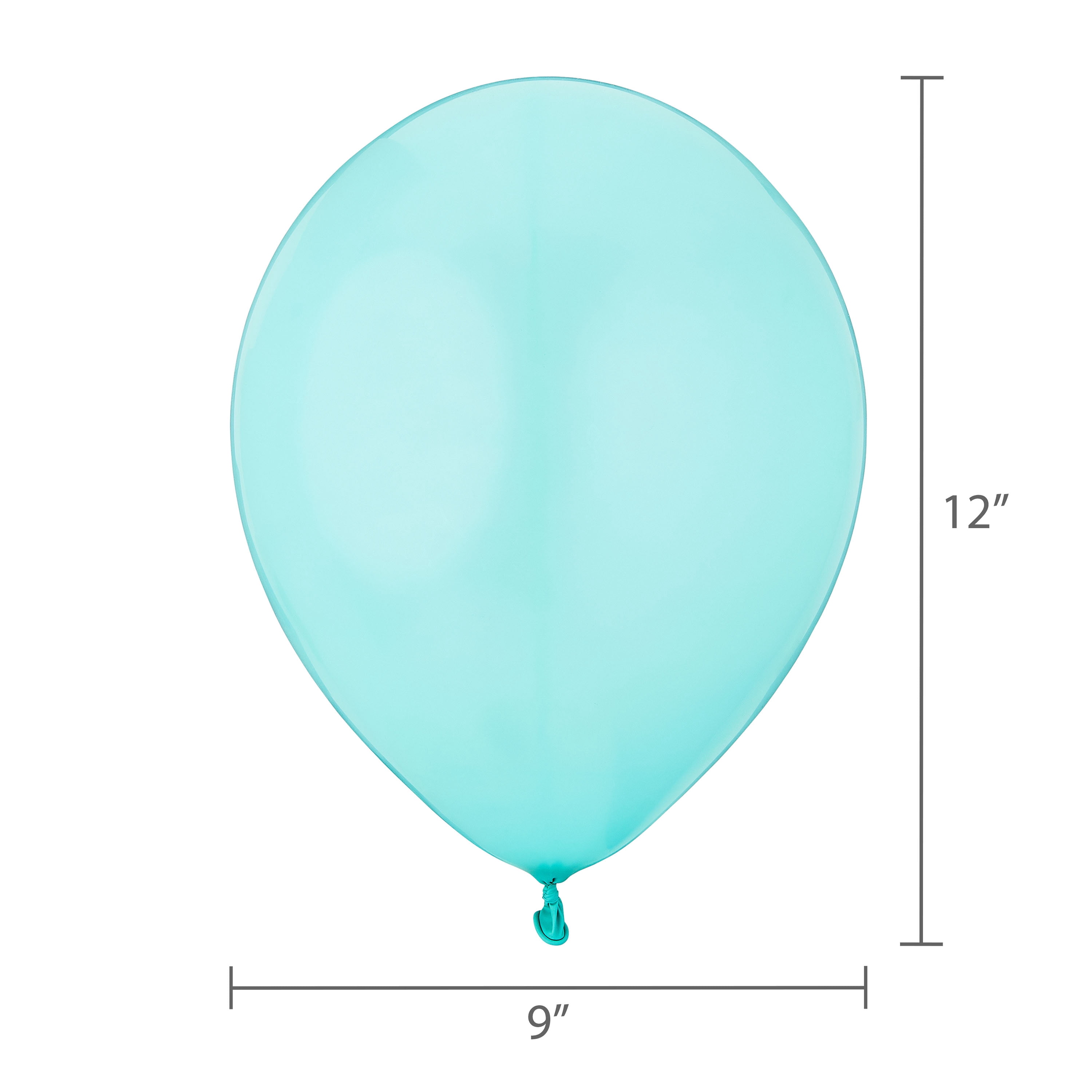 12" Teal Latex Balloons, 15 Pieces, by Way To Celebrate