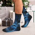 thumbnail image 7 of KLL Celestial Ram Night Sky Print Cool Socks Men's Women's Crew Socks Funny Crazy Novelty Stockings, 7 of 7